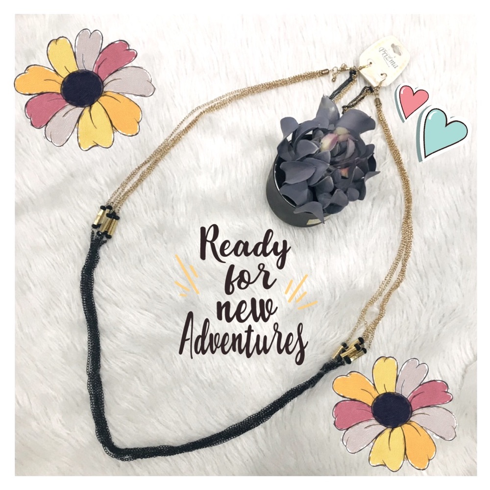 ✔️New Fashion Prizma Necklace & Earring Set